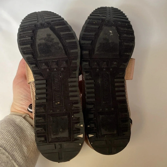 Steve Madden Rose‎ Gold Black Two Tome Kaison Size 8 Fashion Sneakers Pink Mesh - Picture 8 of 10